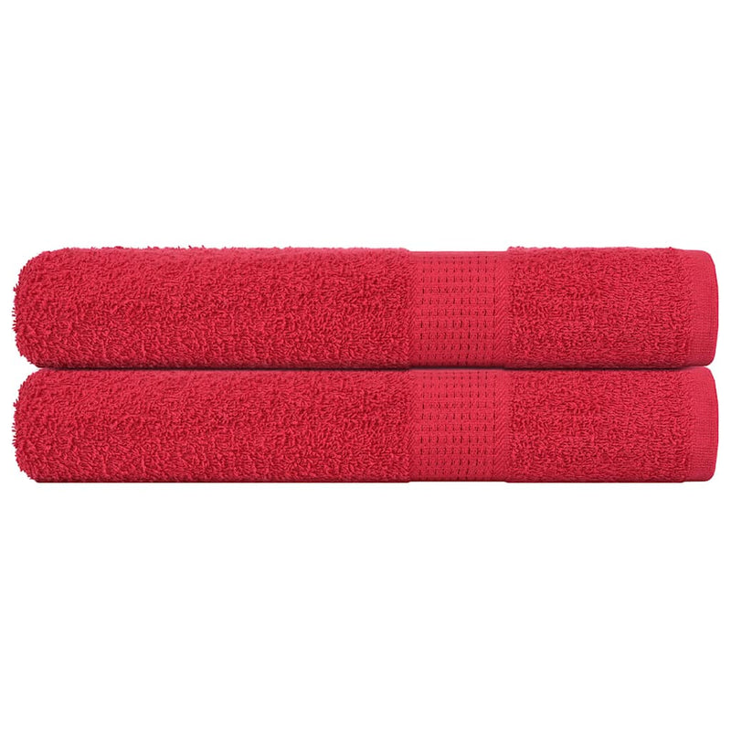 Load image into Gallery viewer, Vidaxl handdoeken frogn 2 st 100x200 cm 360 g m² rood