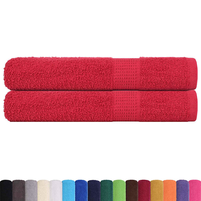 Load image into Gallery viewer, Vidaxl handdoeken frogn 2 st 100x200 cm 360 g m² rood