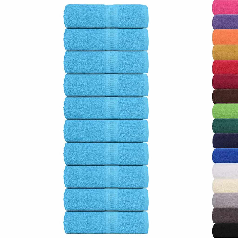 Load image into Gallery viewer, Vidaxl washandjes frogn 10 st 30x30 cm 360 g m² turquoise