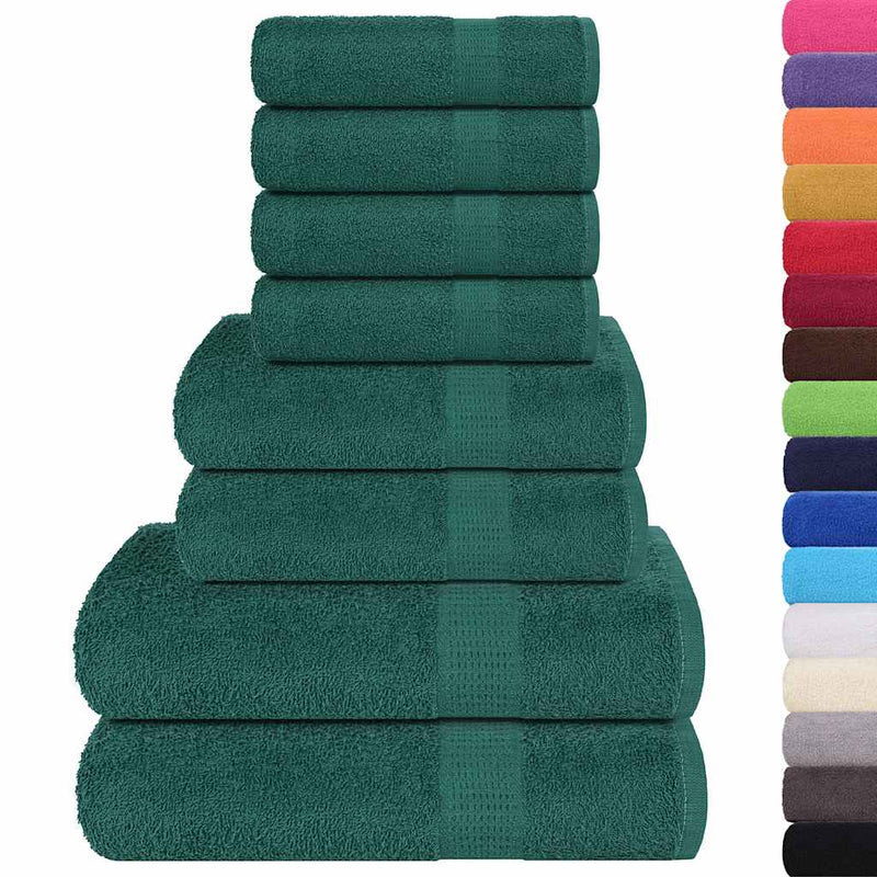 Load image into Gallery viewer, Vidaxl 8-delige handdoekenset 360 g m² 100% katoen groen
