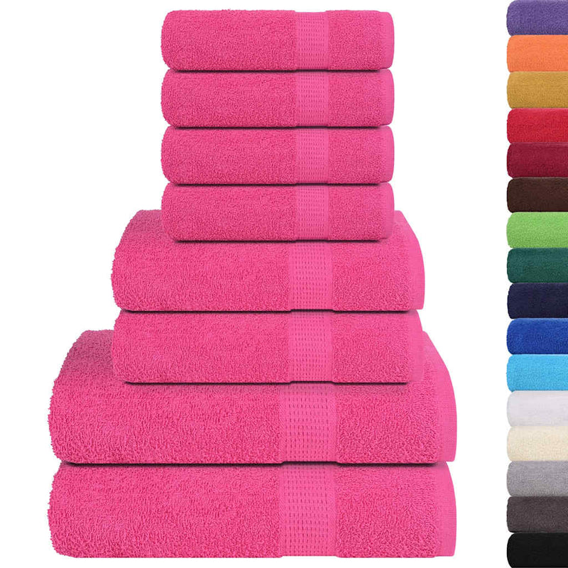 Load image into Gallery viewer, Vidaxl 8-delige handdoekenset frogn 360 g m² roze
