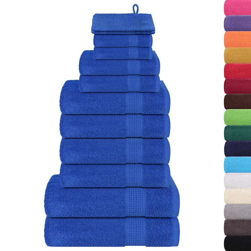 Load image into Gallery viewer, Vidaxl 12-delige handdoekenset frogn 360 g m² blauw