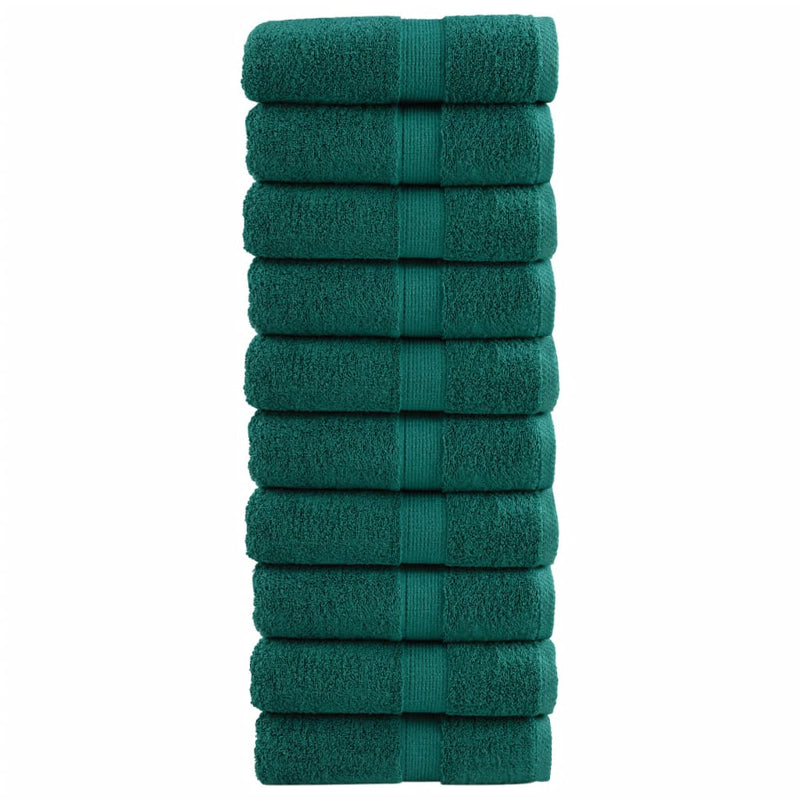 Afbeelding laden in galerijviewer, Vidaxl gastendoekjes solund 10 st 600 g m² 30x50 cm groen