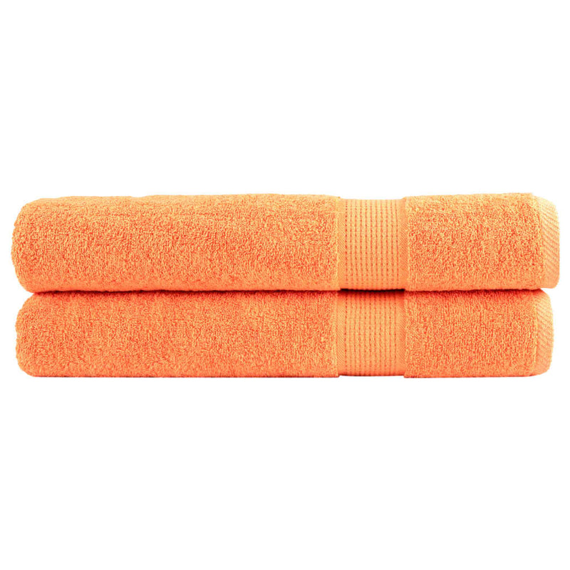 Load image into Gallery viewer, Vidaxl saunadoeken solund 2 st 600 g m² 80x200 cm oranje