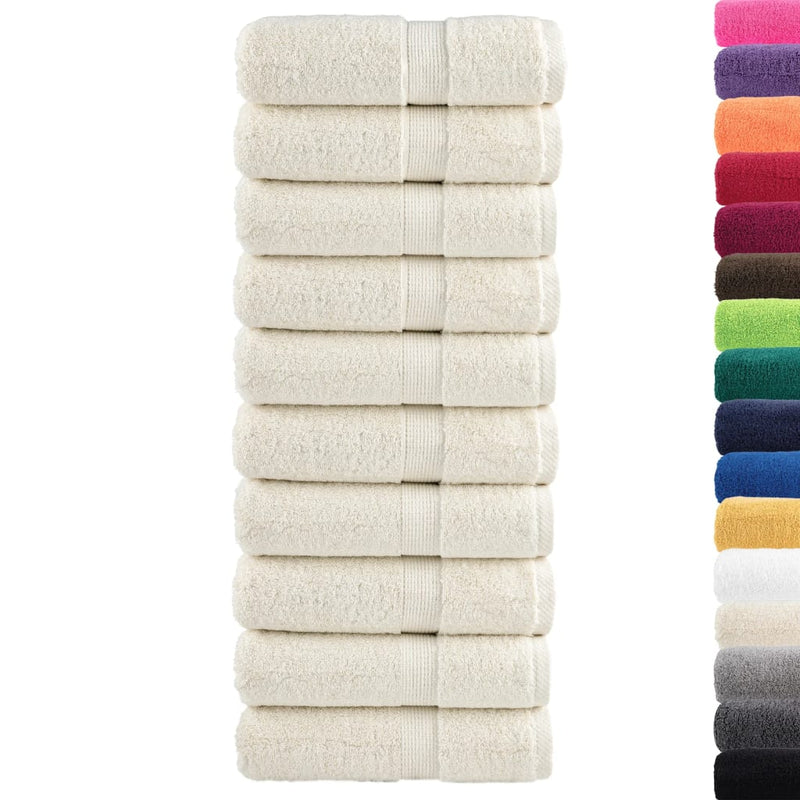 Load image into Gallery viewer, Vidaxl premium washandjes solund 10 stuks crème 30x30 cm 600 g m2