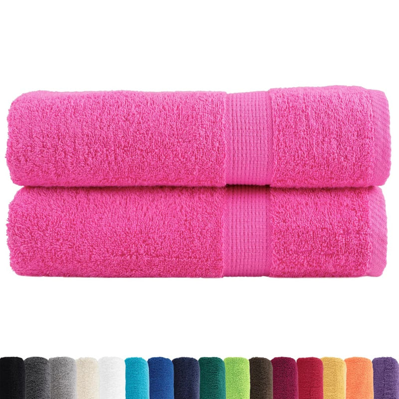 Load image into Gallery viewer, Vidaxl handdoeken solund 2 st 600 g m² 50x100 cm roze