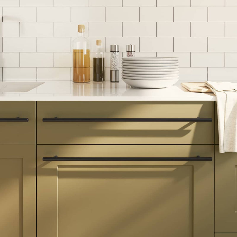 Load image into Gallery viewer, VidaXL Handvatten 10 st 480 mm roestvrij staal zwart