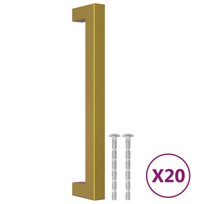 Load image into Gallery viewer, Vidaxl handvatten 20 st 160 mm roestvrij staal goudkleurig