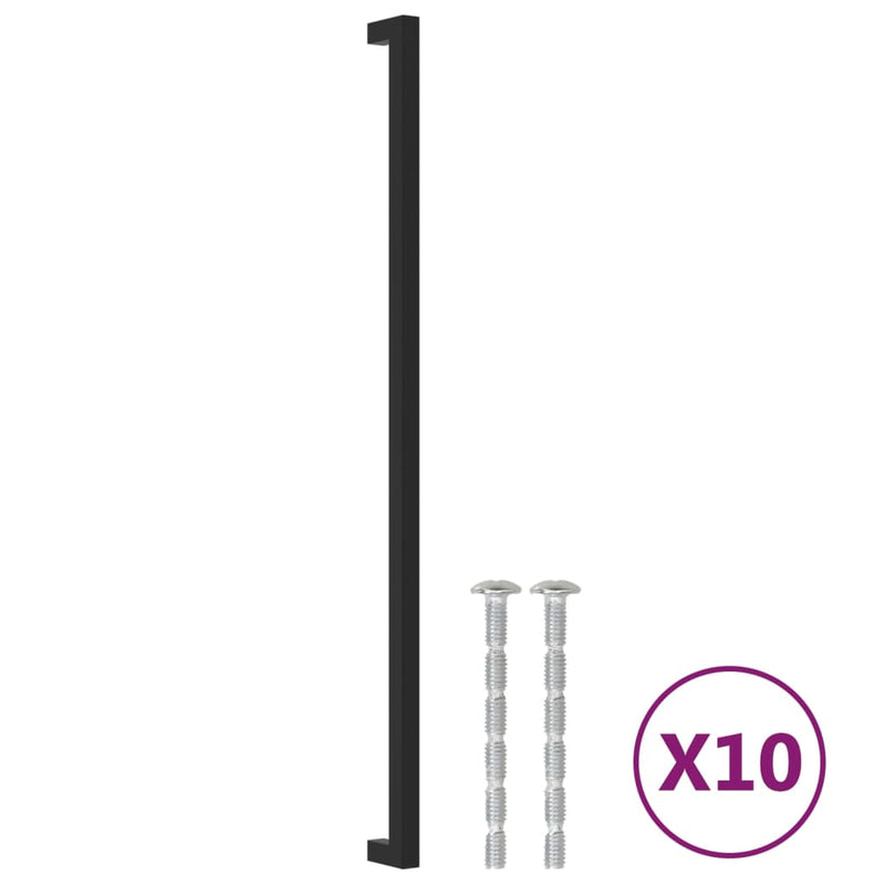 Load image into Gallery viewer, Vidaxl handvatten 10 st 480 mm roestvrij staal zwart