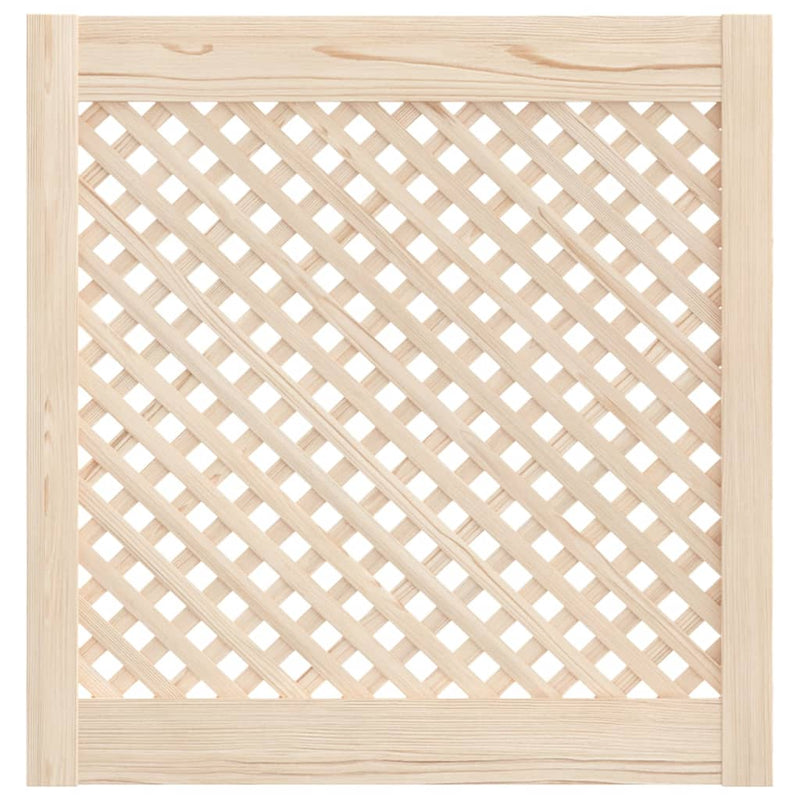 Load image into Gallery viewer, Vidaxl kastdeuren met latwerk 2 st 59,5x61,5 cm massief grenenhout