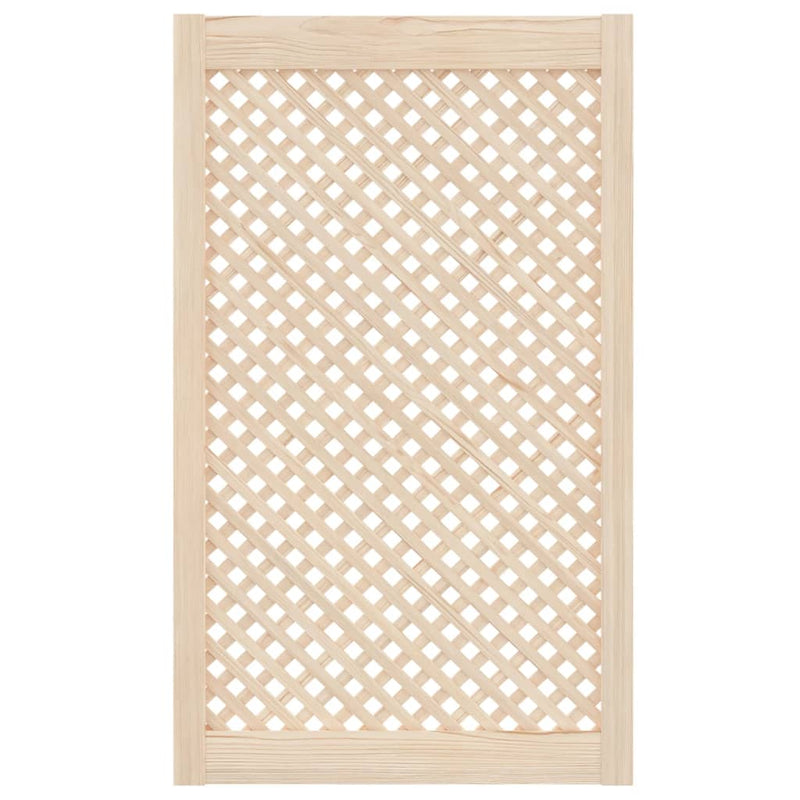 Load image into Gallery viewer, Vidaxl kastdeuren met latwerk 2 st 59,5x99 cm massief grenenhout