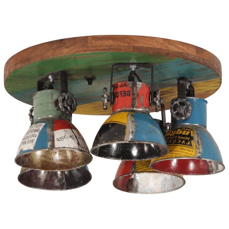 Laden Sie das Bild in Galerie -Viewer, Vidaxl plafondlamp 25 w e27 50x50x25 cm meerkleurig
