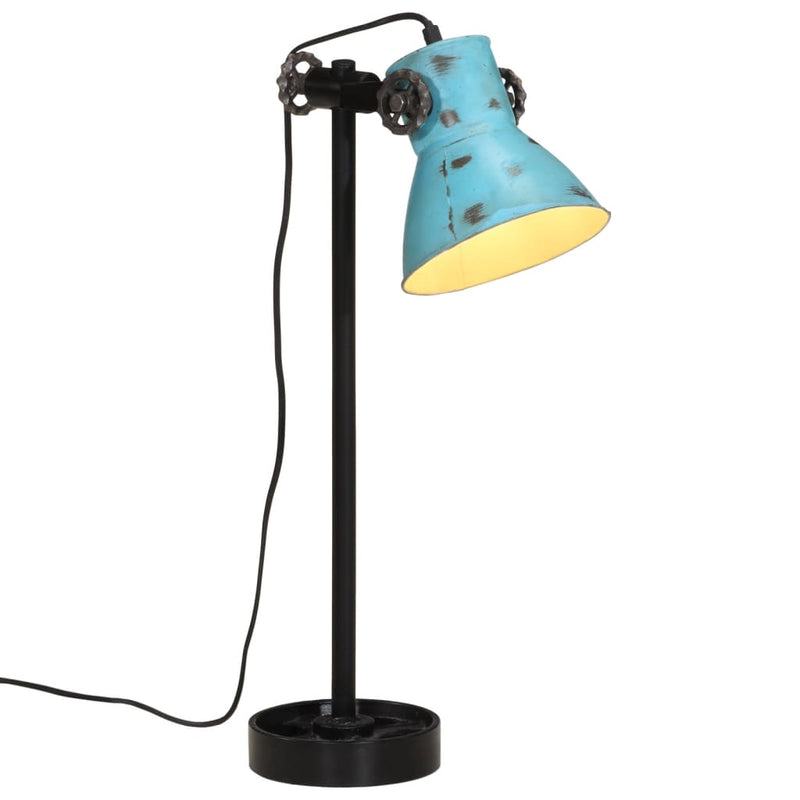 Load image into Gallery viewer, Vidaxl bureaulamp 25 w e27 15x15x55 cm verweerd blauw