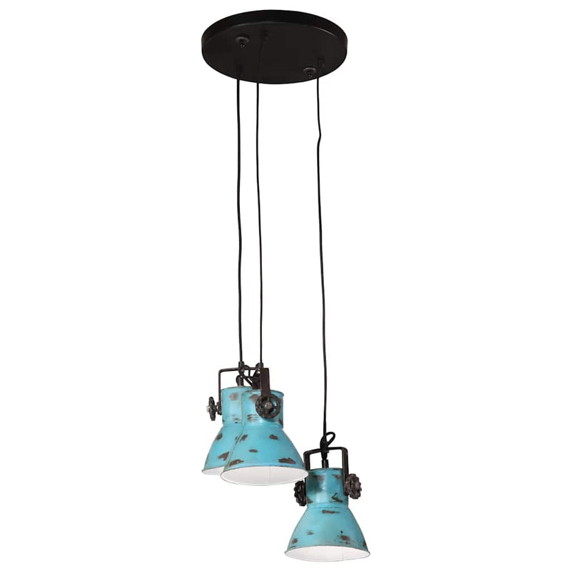 Load image into Gallery viewer, Vidaxl hanglamp 25 w e27 30x30x100 cm verweerd blauw