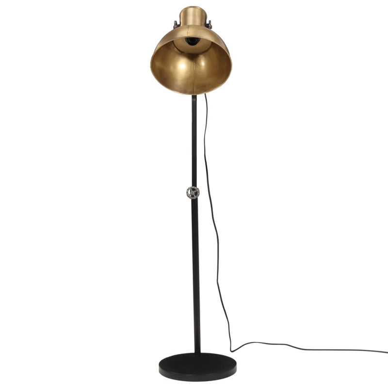 Chargez l'image dans la visionneuse de la galerie, VidaXL Vloerlamp 25 W E27 30x30x90-150 cm antiek messingkleurig