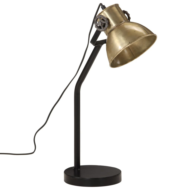 Load image into Gallery viewer, Vidaxl bureaulamp 25 w e27 17x17x60 cm antiek messingkleurig