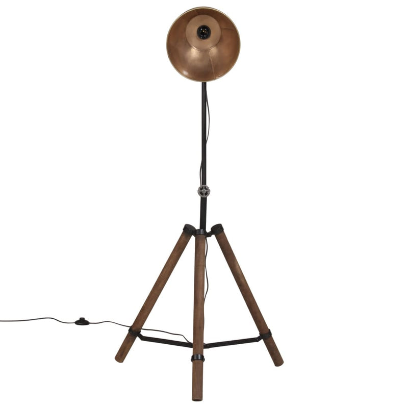 Load image into Gallery viewer, Vidaxl vloerlamp 25 w e27 75x75x90-150 cm antiek messingkleurig