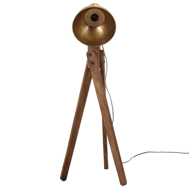Load image into Gallery viewer, Vidaxl vloerlamp 25 w e27 45x45x120 cm antiek messingkleurig