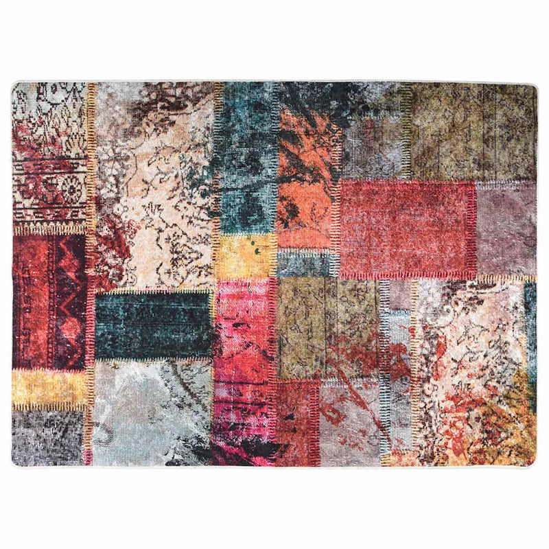 ギャラリービューアに画像をロードする, Vidaxl vloerkleed wasbaar anti-slip 150x230 cm patchwork meerkleurig