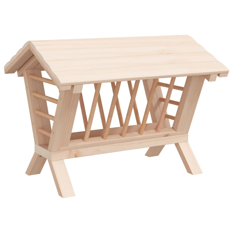 ギャラリービューアに画像をロードする, Vidaxl hooiruif voor konijnen 44x33x33 cm massief vurenhout