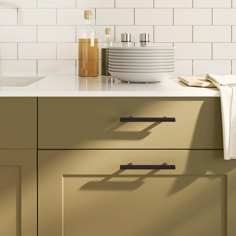 Load image into Gallery viewer, Vidaxl handvatten 10 st 96 mm roestvrij staal zwart