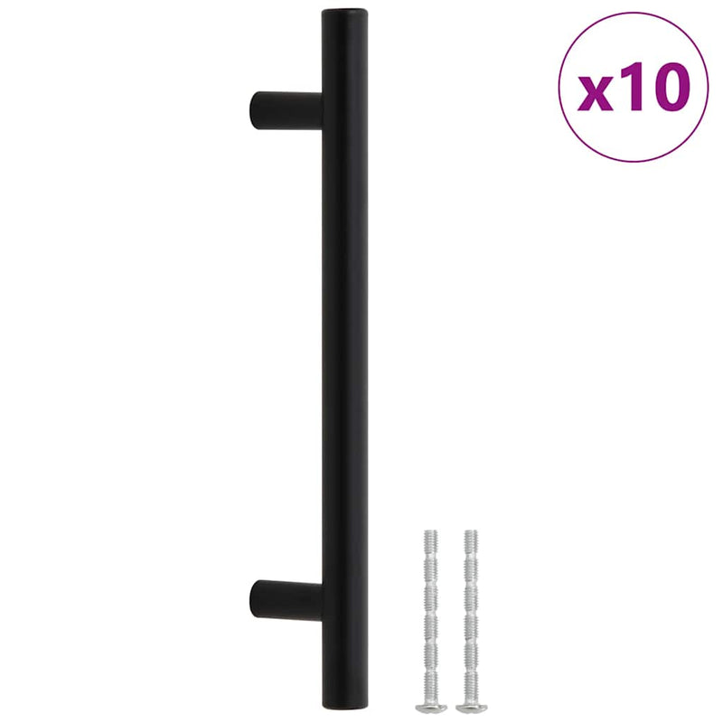 Load image into Gallery viewer, Vidaxl handvatten 10 st 128 mm roestvrij staal zwart