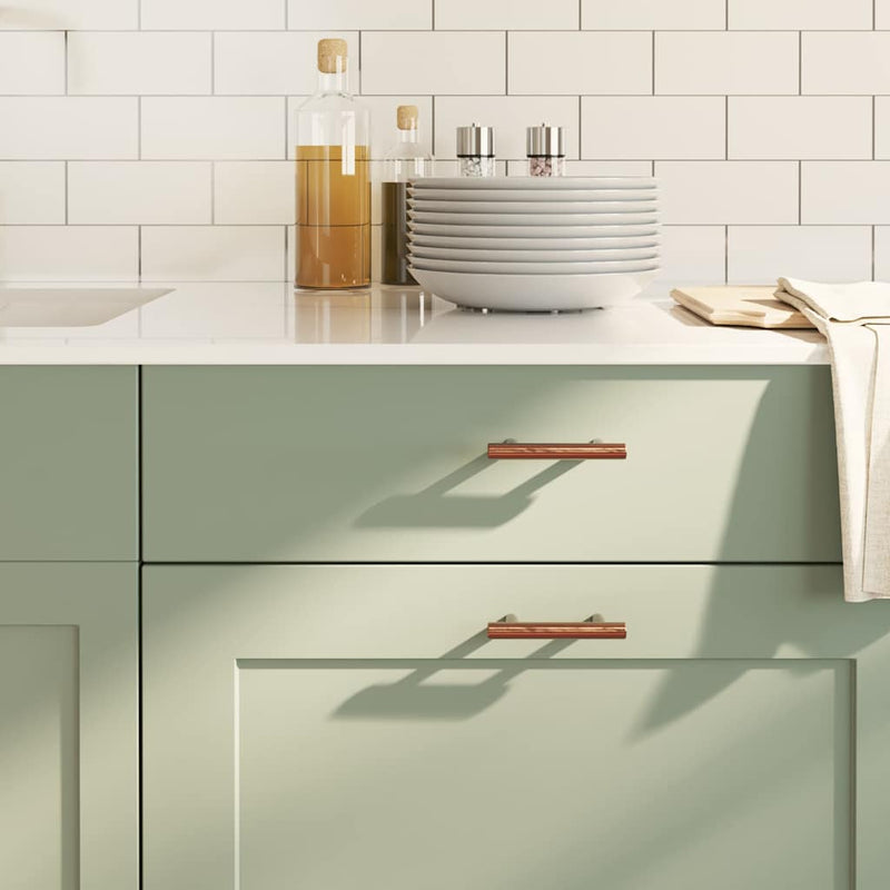 Load image into Gallery viewer, Vidaxl handvatten 10 st 64 mm roestvrij staal bronskleurig