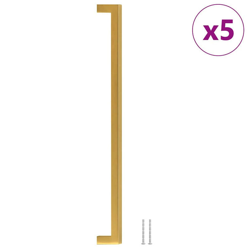 Load image into Gallery viewer, Vidaxl handvatten 5 st 320 mm roestvrij staal goudkleurig