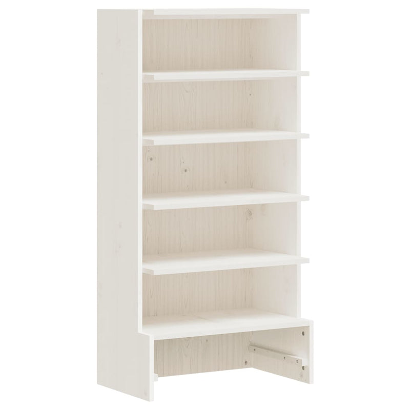 Load image into Gallery viewer, VidaXL Schoenenkast 52x30x104 cm massief grenenhout wit