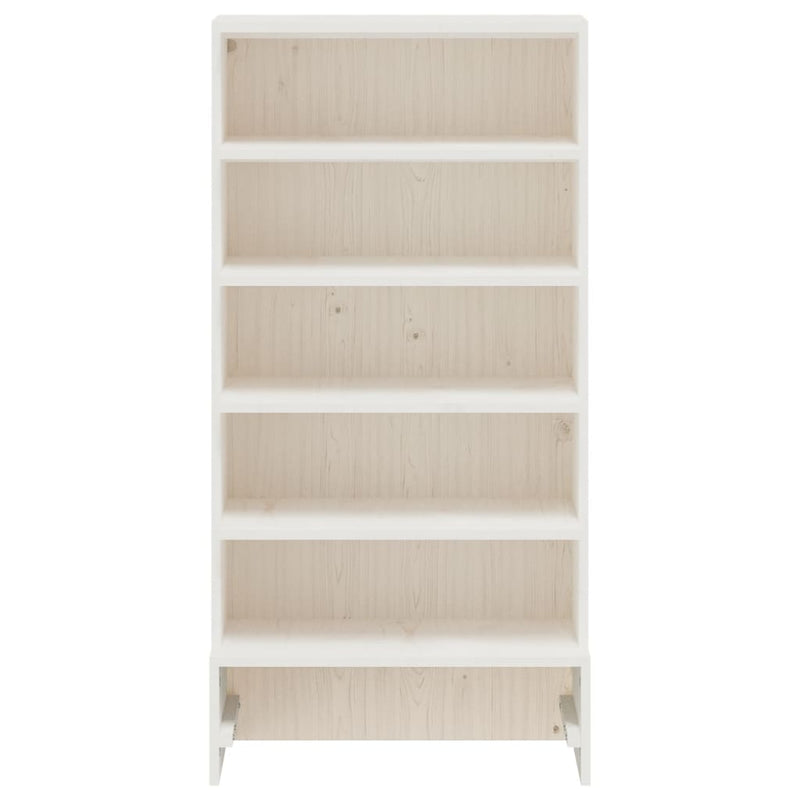 Load image into Gallery viewer, VidaXL Schoenenkast 52x30x104 cm massief grenenhout wit