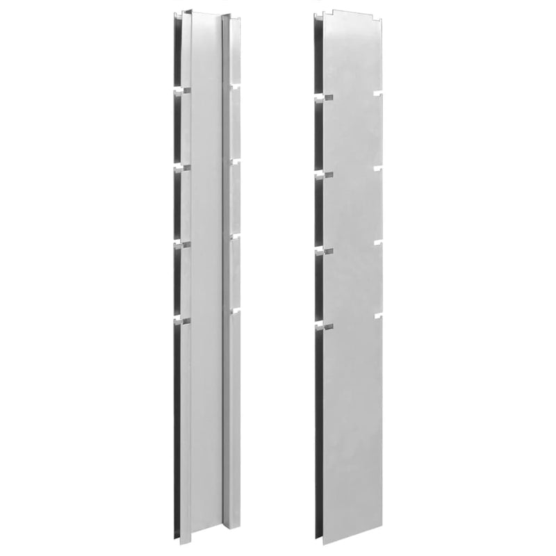 Load image into Gallery viewer, VidaXL Schuttingpalen 20 st 140 cm gegalvaniseerd staal zilverkleurig