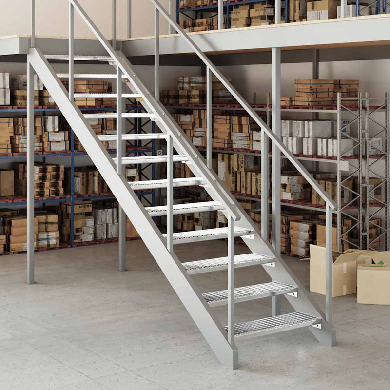 Load image into Gallery viewer, Vidaxl traptrede rooster 80x24x7 cm gegalvaniseerd staal