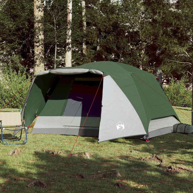 Load image into Gallery viewer, Vidaxl tent met luifel 4-persoons waterdicht groen