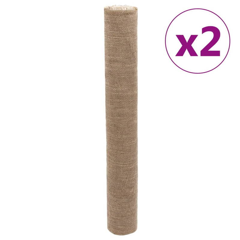 Afbeelding laden in galerijviewer, Vidaxl jute rollen 2 st 200 g m² 1x50 m 100% jute