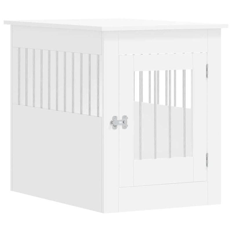 Load image into Gallery viewer, Vidaxl hondenbench 55x80x68 cm bewerkt hout wit