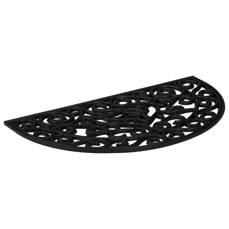 Load image into Gallery viewer, Vidaxl deurmat halfrond 45x75 cm rubber