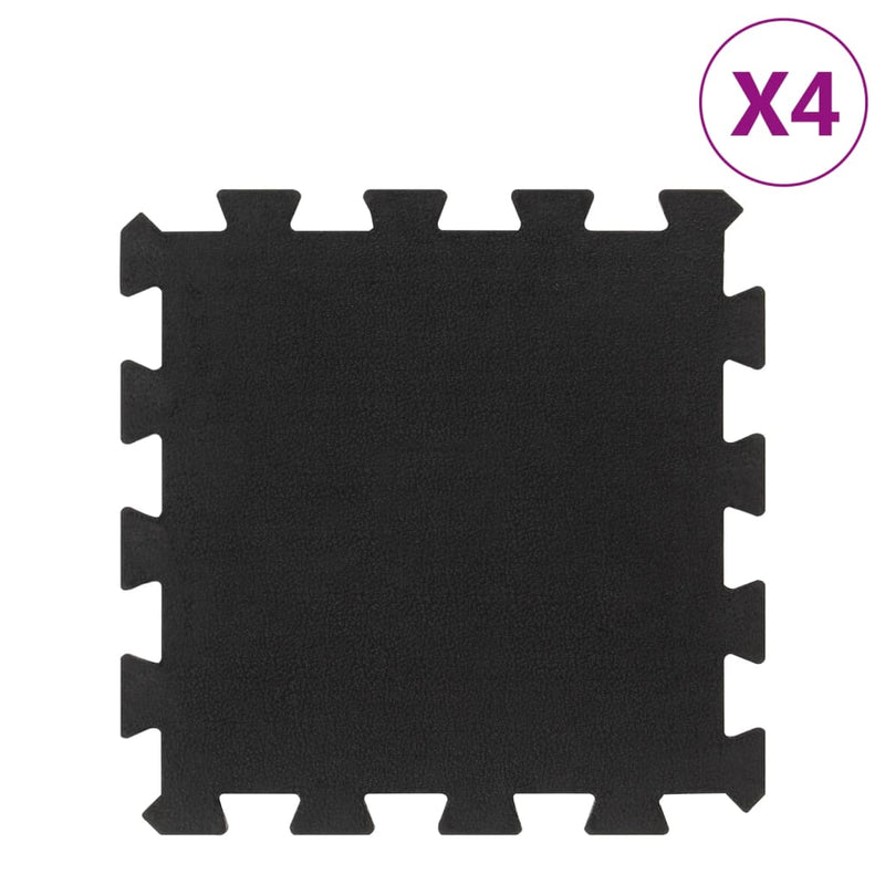 Load image into Gallery viewer, Vidaxl rubbertegels 4 st 16 mm 30x30 cm zwart