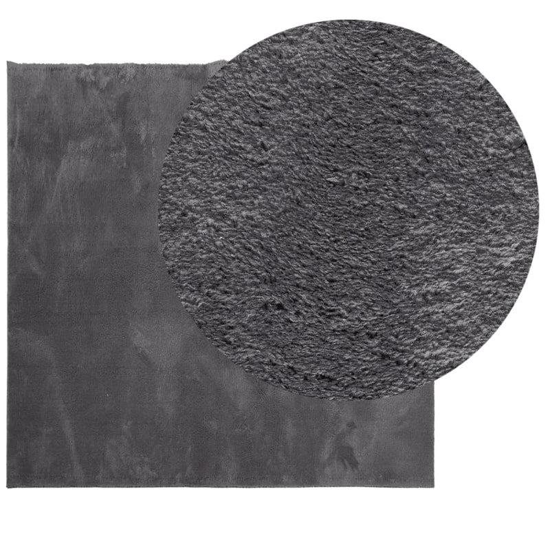Load image into Gallery viewer, Vidaxl vloerkleed huarte laagpolig zacht wasbaar 200x200 cm antraciet