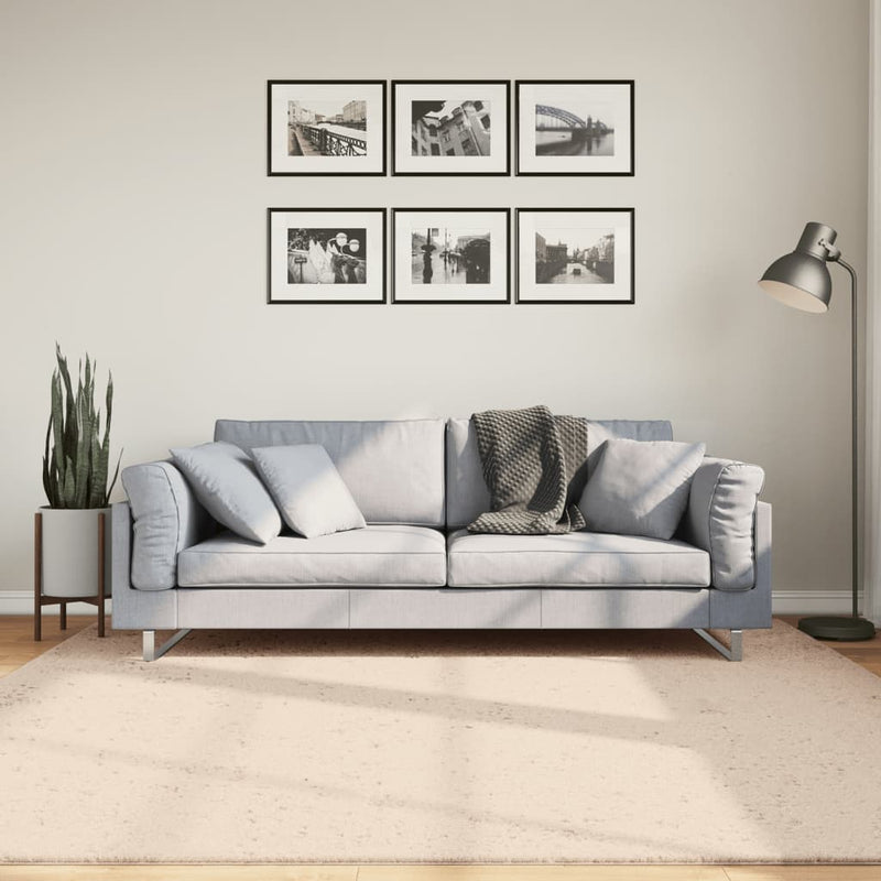 Chargez l'image dans la visionneuse de la galerie, Vidaxl vloerkleed huarte laagpolig zacht wasbaar 200x200 cm beige