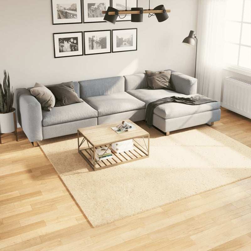 Load image into Gallery viewer, Vidaxl vloerkleed huarte laagpolig zacht wasbaar 240x240 cm crème