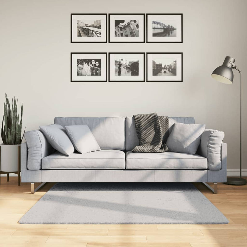 Load image into Gallery viewer, Vidaxl vloerkleed huarte laagpolig zacht wasbaar 120x120 cm grijs