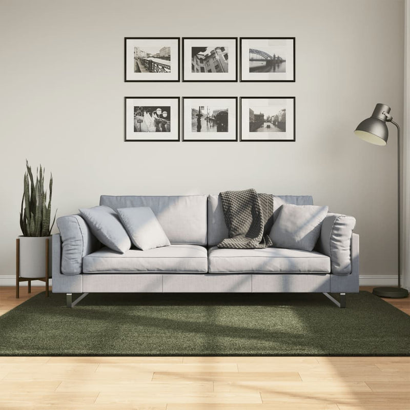 Chargez l'image dans la visionneuse de la galerie, Vidaxl vloerkleed huarte laagpolig zacht wasbaar 140x200 cm bosgroen