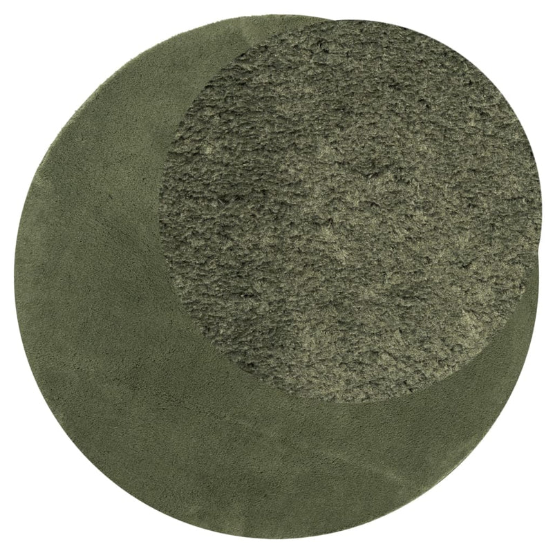 Load image into Gallery viewer, Vidaxl vloerkleed huarte laagpolig zacht wasbaar ø 80 cm bosgroen
