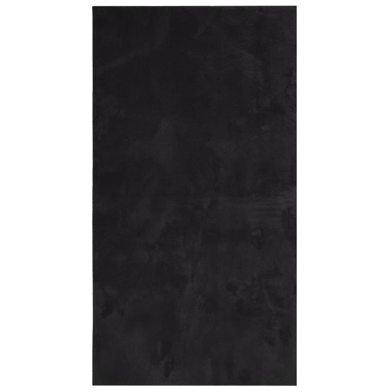 Load image into Gallery viewer, Vidaxl vloerkleed huarte laagpolig zacht wasbaar 60x110 cm zwart