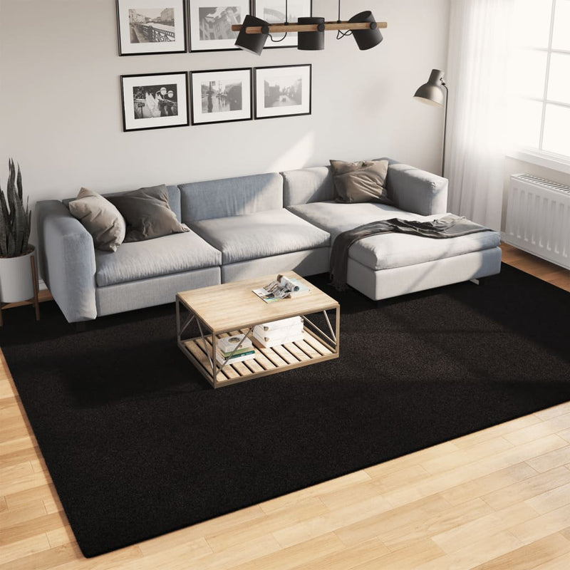 Load image into Gallery viewer, Vidaxl vloerkleed huarte laagpolig zacht wasbaar 240x340 cm zwart