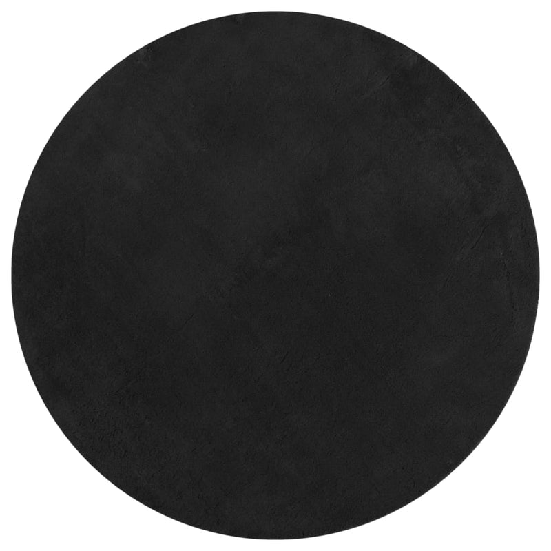 Load image into Gallery viewer, Vidaxl vloerkleed huarte laagpolig zacht wasbaar ø 80 cm zwart