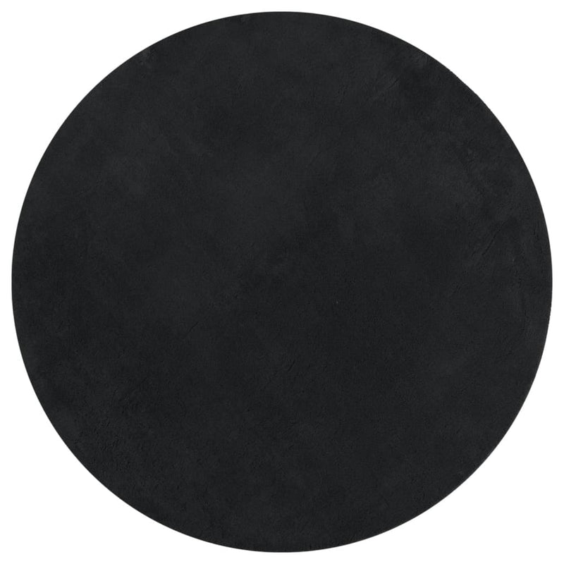 Load image into Gallery viewer, Vidaxl vloerkleed huarte laagpolig zacht wasbaar ø 100 cm zwart