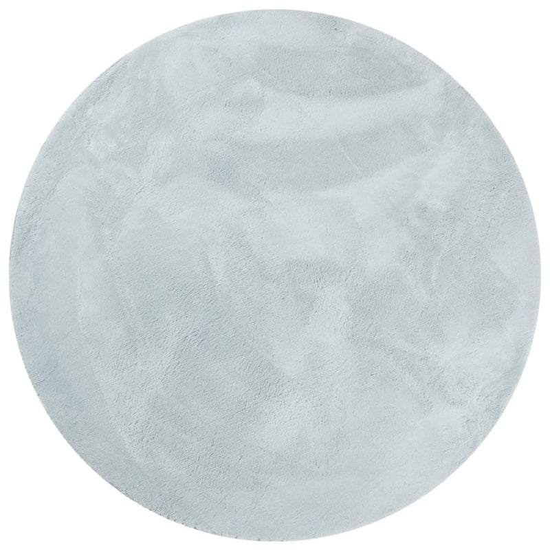 Load image into Gallery viewer, Vidaxl vloerkleed huarte laagpolig zacht wasbaar ø 100 cm blauw