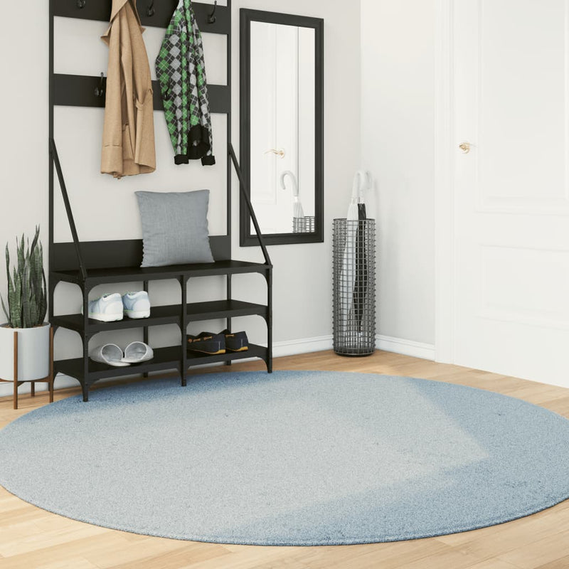 Chargez l'image dans la visionneuse de la galerie, Vidaxl vloerkleed huarte laagpolig zacht wasbaar ø 200 cm blauw
