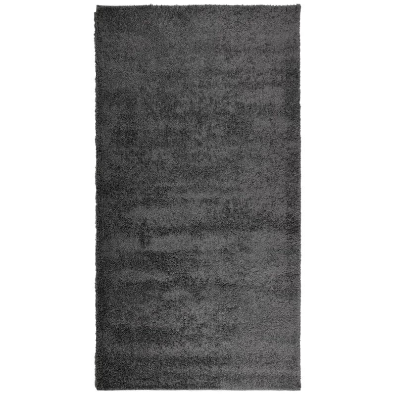 Load image into Gallery viewer, Vidaxl vloerkleed pamplona shaggy hoogpolig modern 80x150 cm antraciet